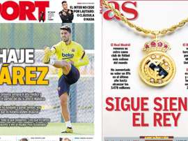 As capas da imprensa esportiva de 29 de maio de 2020. Sport/Marca