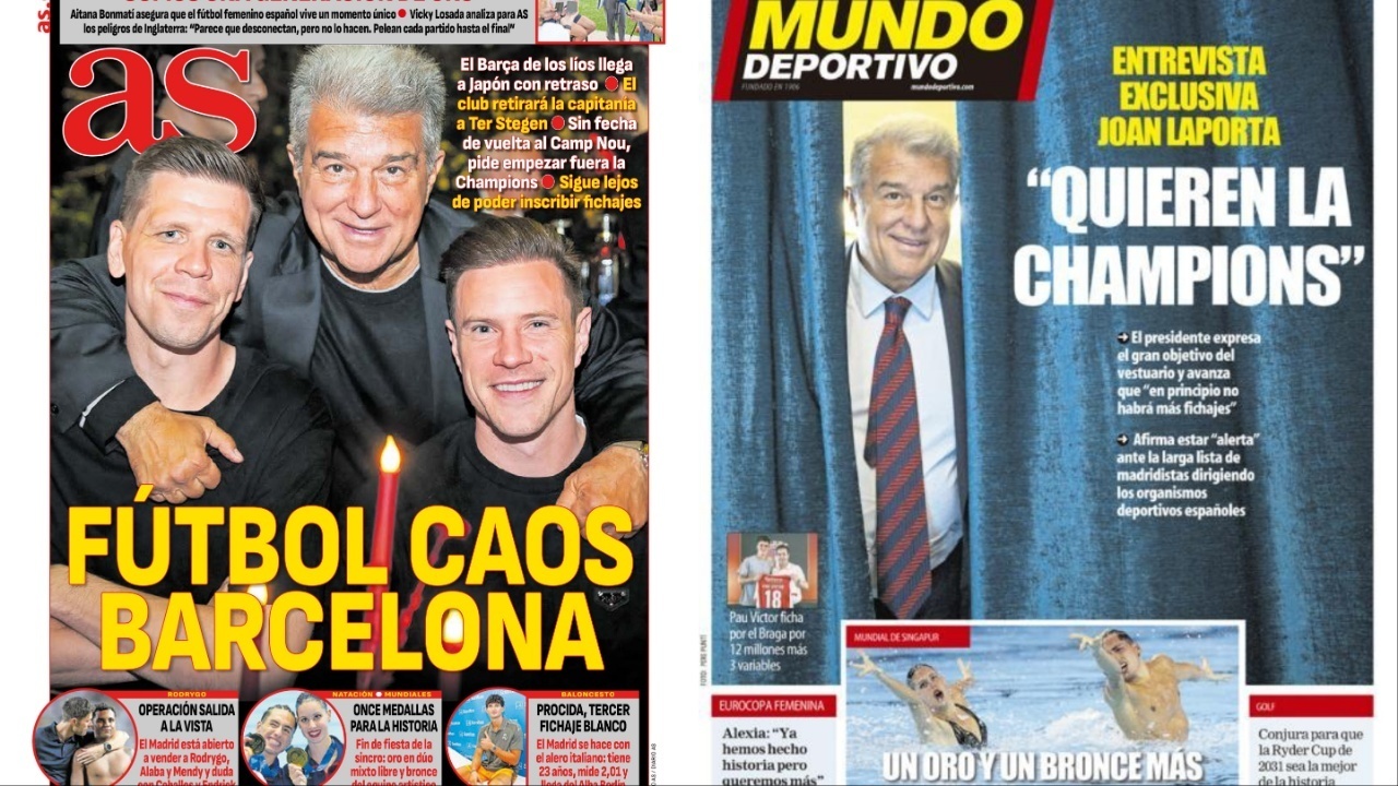 Portadas de la prensa deportiva del 26-07-25