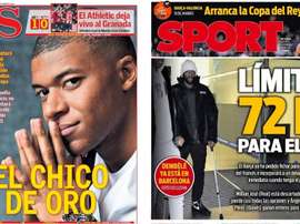 Les Unes des journaux sportifs en Espagne du 13 février 2020. AS/Sport