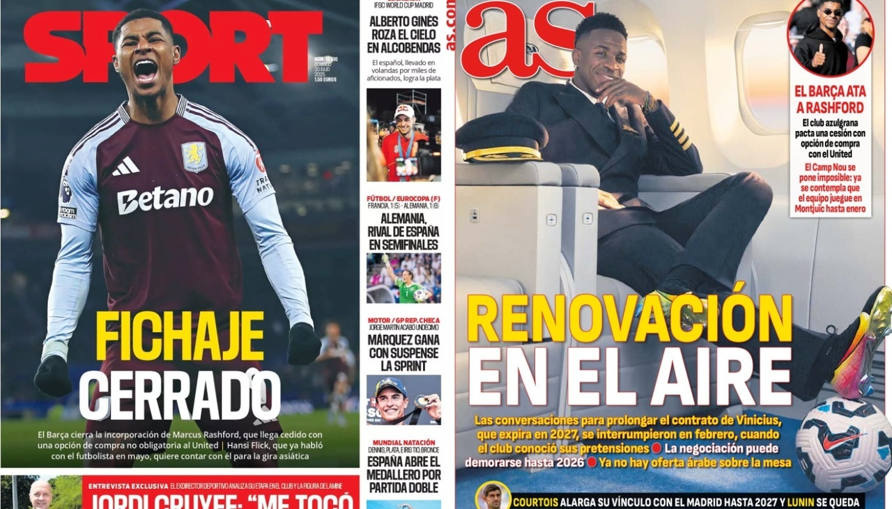 Portadas de la prensa deportiva del 20-07-2025