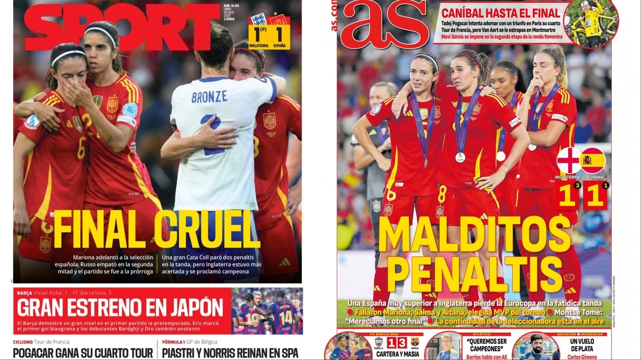 Portadas de la prensa deportiva del 28-07-2025