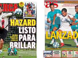Les Unes des journaux sportifs en Espagne du 7 juin 2020. Marca/AS