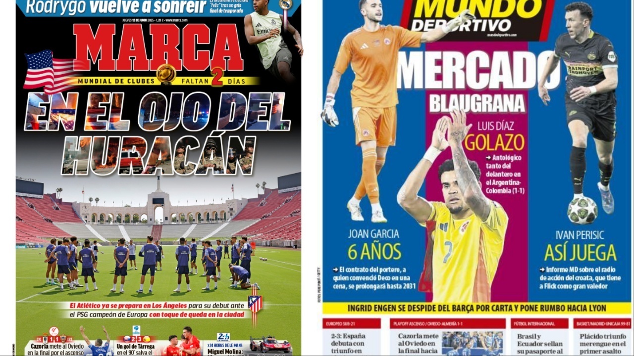 Portadas de la prensa deportiva del 12-06-25