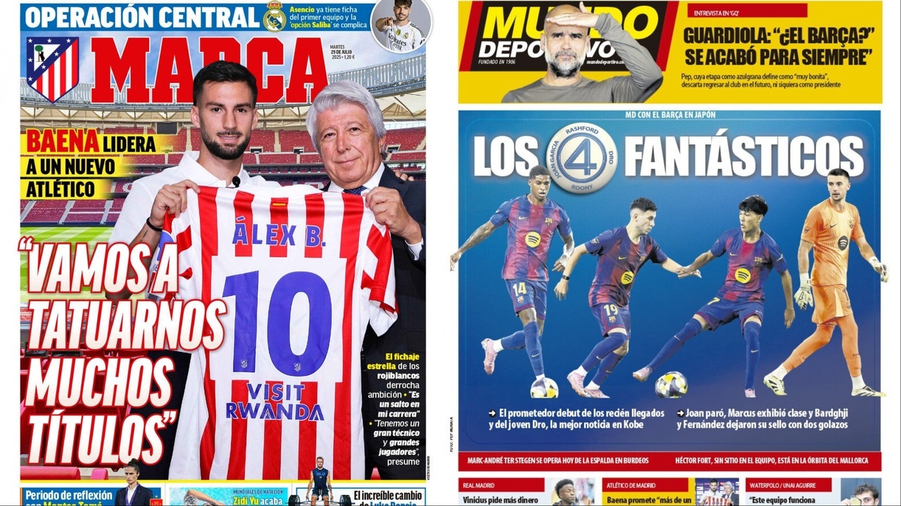 Portadas de la prensa deportiva del 29-07-2025