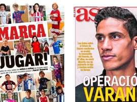 Les Unes des journaux sportifs en Espagne du 26 avril 2020. Marca/AS