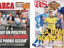 Les Unes des journaux sportifs en Espagne du 28 avril 2020. BeSoccer
