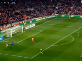 Portu gives Girona the lead. Setanta