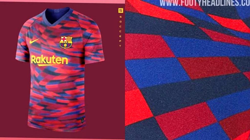 camiseta barcelona entrenamiento 2020