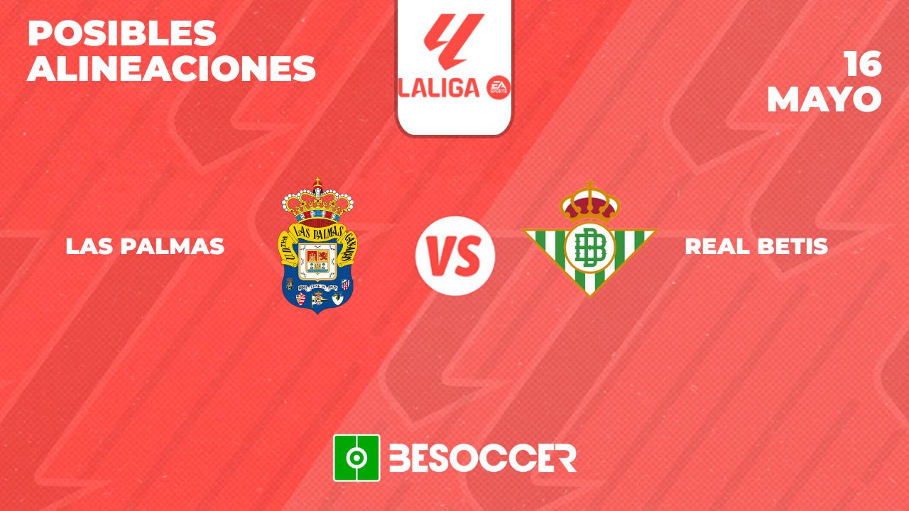 Posibles alineaciones de Las Palmas vs Real Betis