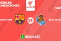 Posibles alineaciones del Barcelona vs Real Sociedad
