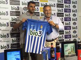 Presentación de Alejandro Chavero con la Ponferradina. SDPonferradinaSAD