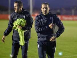 El técnico prepara el partido frente al Tenerife. RealSporting