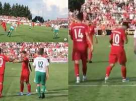 Coutinho marque des buts contre le Bayern. Twitter/FCBayern