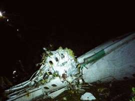 One of the first pictures of the accident. Twitter/JuanCarlosCastaño