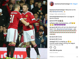 Schweinsteiger a joué aux côtés de Rooney à Manchester United. Instagram