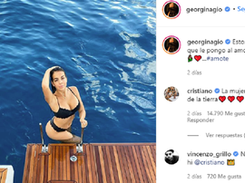 CR7 mostrou seu lado mais apaixonado. Captura/Georginagio