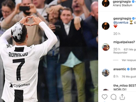 Cristiano dedicou o título a Georgina que lhe respondeu nas redes sociais. Instagram