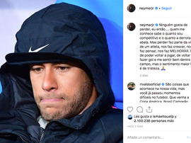 Neymar admitted that nobody likes to lose after his attack on a Rennes supporter. Instagram