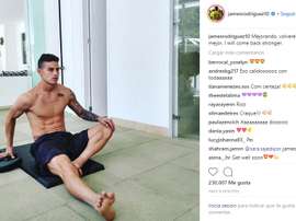 James se rétablit. Instagram/jamesrodriguez10