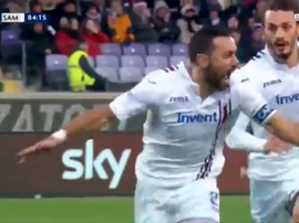 Quagliarella soma e segue. Captura/beINSports