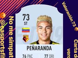 Peñaranda se quejó de su puntuación en el FIFA. Captura/AdalbertoPr7