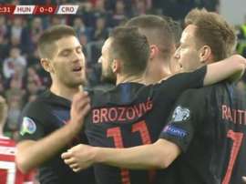 Rebic, buteur pour la Croatie. Capture/Zvoetbal