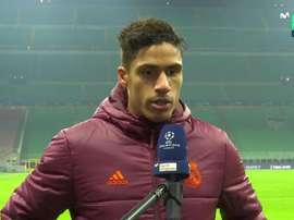 Varane en conférence de presse. Captura/MovistarLigadeCampeones