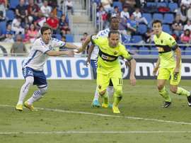 Junto a Suso Santana, Carlos Ruiz y Aitor Sanz. LaLiga
