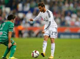 Raúl de Tomás, en un partido con el Real Madrid Castilla. Twitter
