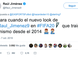 Raúl Jiménez reclama com a FIFA. Twitter/Raul_Jimenez9