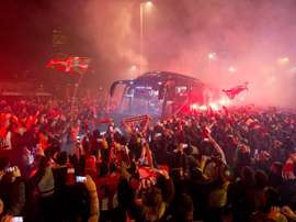 San Mamés ardeu para receber o Athletic. Twitter/AthleticClub