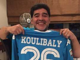 Maradona quiso apoyar a Koulibaly. Instagram/Maradona
