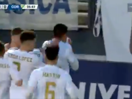 He scored for Real Madrid Castilla. Screenshot/RealMadridTV