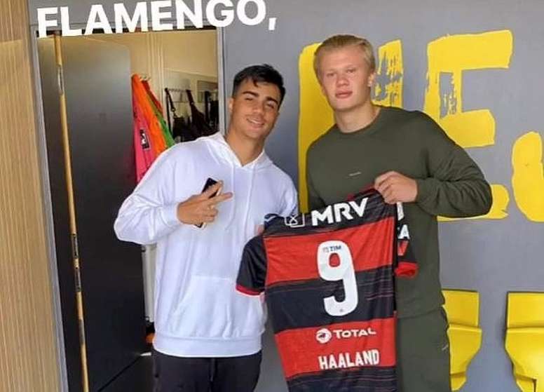 Haaland Recebe Camisa De Reinier Haalandinho Besoccer