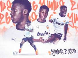 Yunus Musah à Valence jusqu'en 2026. Twitter/ValenciaCF