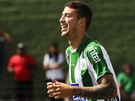 Renzo López, en un partido con Racing Montevideo. SudAmerica