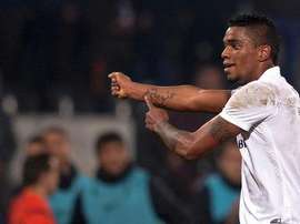 Ricardo Gomes celebra un gol con el Vitoria Guimaraes. Twitter