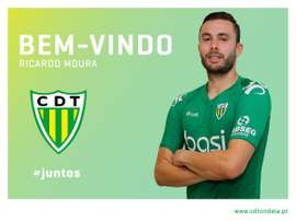 O guardião de 28 anos chega, enfim, à primeira liga. Twitter/Tondela