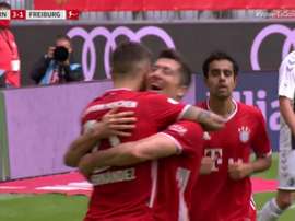 Lewandowski broke another goal scoring record in Germany. Captura/#Vamos