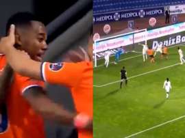 Gol de Robinho afunda o Fenerbahçe. Capturas/beINSports