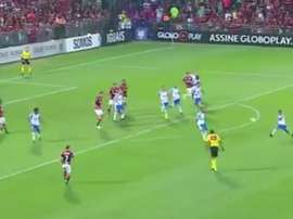 Rodinei puso el empate en el marcador en el choque entre Flamengo y Avaí. Twitter/Premiere