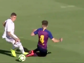 Le but spéctaculaire de Rodrigo. Capture/BarçaTV