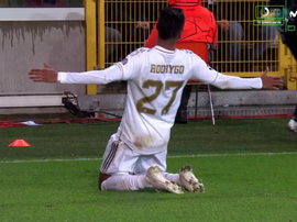 Vinicius redonne l'avantage au RM. Capture/MovistarLigadeCampeones