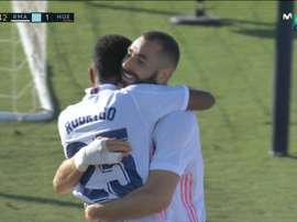 Benzema made it 4-1. Screenshot/MovistarLaLiga