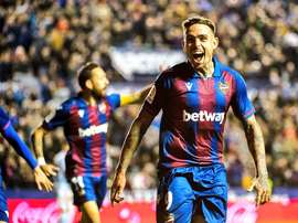 Le Barça s'est renseigné sur Martí. Twitter/LevanteUD
