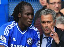 Romelu Lukaku and Jose Mourinho at Chelsea. Twitter/ChelseaFC