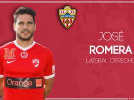 Romera, otro fichaje del Almería. Twitter/U_D_Almeria