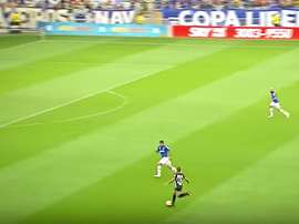 Rómulo Otero, dans un match avec l'Atletico Mineiro. Youtube