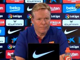 Koeman en conférence de presse. Captura/BarçaTV