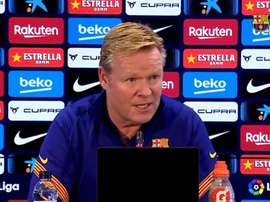Koeman parla in conferenza stampa. FCBarcelona